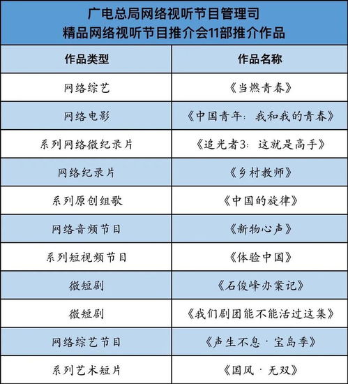 網(wǎng)絡(luò)視聽(tīng)司召開(kāi)精品節(jié)目推介會(huì) 11個(gè)項(xiàng)目發(fā)布最新進(jìn)展，共繪信息網(wǎng)絡(luò)傳播視聽(tīng)節(jié)目發(fā)展藍(lán)圖